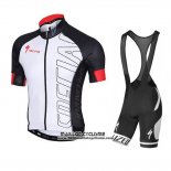 2015 Maillot Ciclismo Specialized Noir et Blanc Manches Courtes et Cuissard