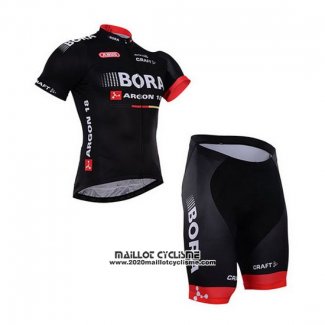 2016 Maillot Ciclismo Bora Noir Manches Courtes et Cuissard