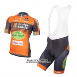 2016 Maillot Ciclismo Color Code Orange Manches Courtes et Cuissard