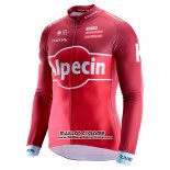 2017 Maillot Ciclismo Katusha Alpecin Rouge Manches Longues et Cuissard