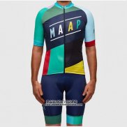 2017 Maillot Ciclismo MAAP Bleu et Azur Manches Courtes et Cuissard