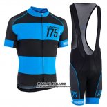 2017 Maillot Ciclismo Orbea Noir et Bleu Manches Courtes et Cuissard