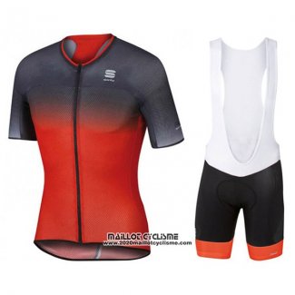 2017 Maillot Ciclismo Sportful R&d Ultraskin Rouge et Gris Manches Courtes et Cuissard