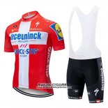 2019 Maillot Ciclismo Deceuninck Quick Step Champion Suisse Manches Courtes et Cuissard