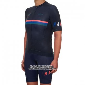 2019 Maillot Ciclismo Femme MAAP Nationals Noir Manches Courtes et Cuissard