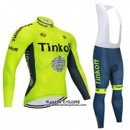 2020 Maillot Ciclismo Tinkoff Jaune Manches Longues et Cuissard