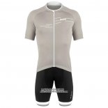 2020 Maillot Cyclisme De Marchi Lumiere Gris Manches Courtes et Cuissard