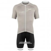 2020 Maillot Cyclisme De Marchi Lumiere Gris Manches Courtes et Cuissard