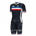 2022 Maillot Cyclisme France Profond Bleu Manches Courtes et Cuissard 2022 Maillot Cyclisme France Profond Bleu Manches Courtes et Cuissard