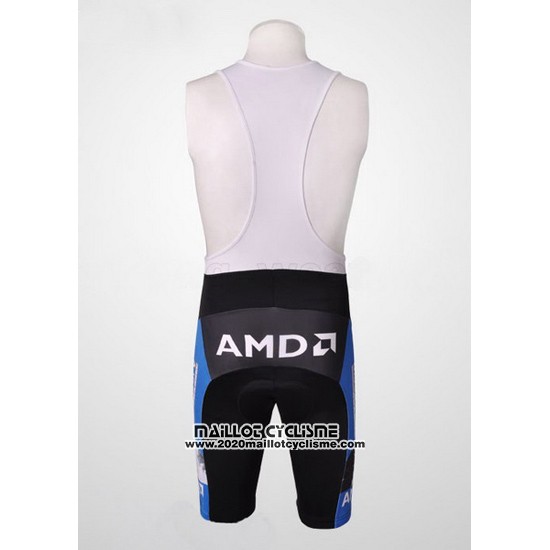 2007 Maillot Ciclismo Trek Noir et Bleu Manches Courtes et Cuissard