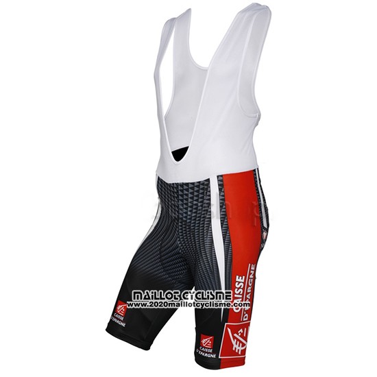 2010 Maillot Ciclismo Caisse d'epargne Noir et Blanc Manches Courtes et Cuissard