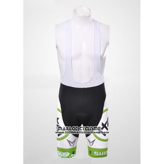 2012 Maillot Ciclismo 1t4i Blanc et Vert Manches Courtes et Cuissard