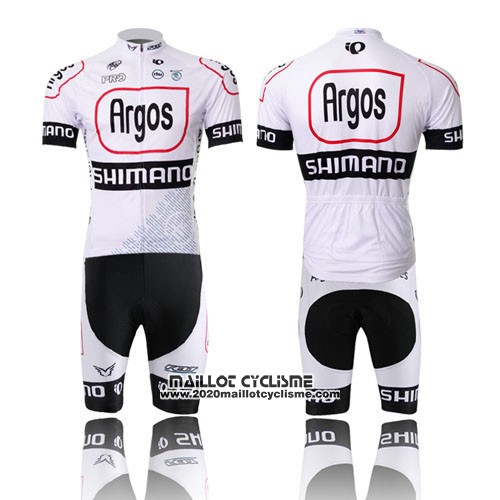 2013 Maillot Ciclismo Argos Noir et Blanc Manches Courtes et Cuissard