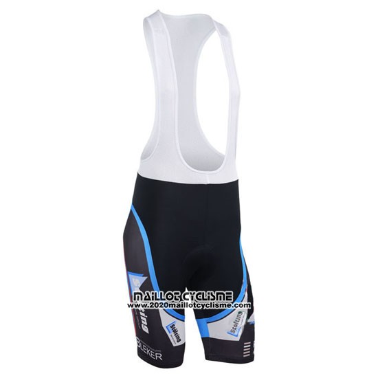 2013 Maillot Ciclismo Stolting Noir et Azur Manches Courtes et Cuissard