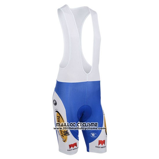 2013 Maillot Ciclismo Topsport Blanc et Azur Manches Courtes et Cuissard