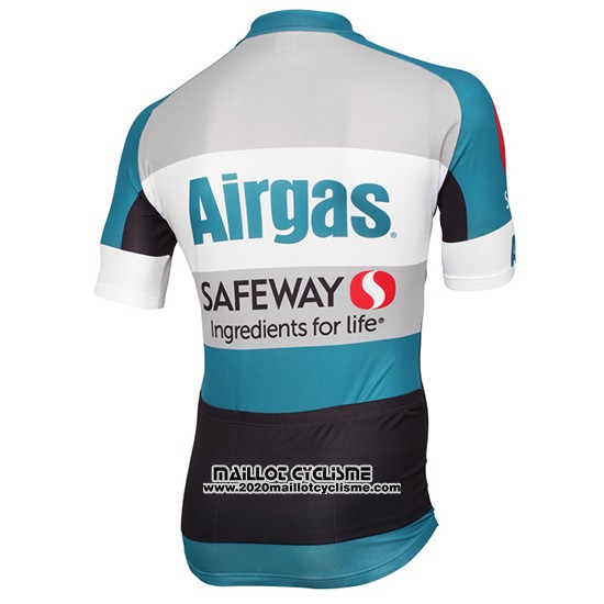 2015 Maillot Ciclismo D3 Devo Airgas Bleu et Noir Manches Courtes et Cuissard