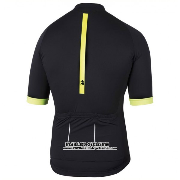 2017 Maillot Ciclismo Etxeondo Entzun Noir et Jaune Manches Courtes et Cuissard
