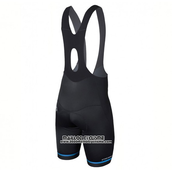 2017 Maillot Ciclismo Etxeondo Neo Noir et Bleu Manches Courtes et Cuissard
