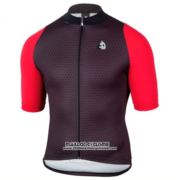 2017 Maillot Ciclismo Etxeondo Neo Noir et Rouge Manches Courtes et Cuissard
