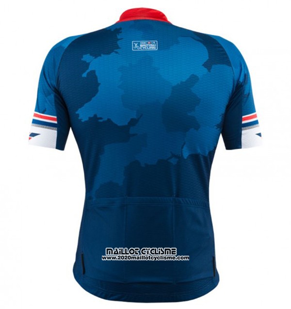 2017 Maillot Ciclismo Kalas HSBC GB Bleu Manches Courtes et Cuissard