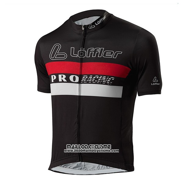 2017 Maillot Ciclismo Loffler Pro Racing Noir Manches Courtes et Cuissard