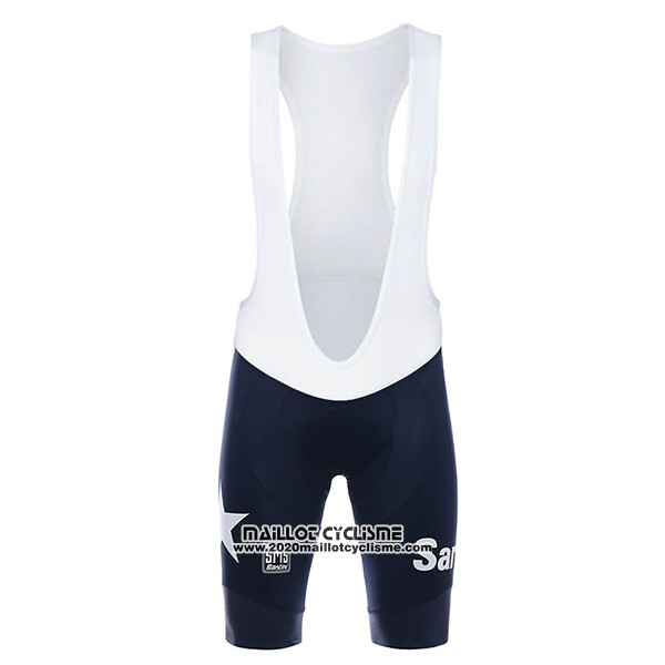 2017 Maillot Ciclismo Lundici Noir et Bleu Manches Courtes et Cuissard