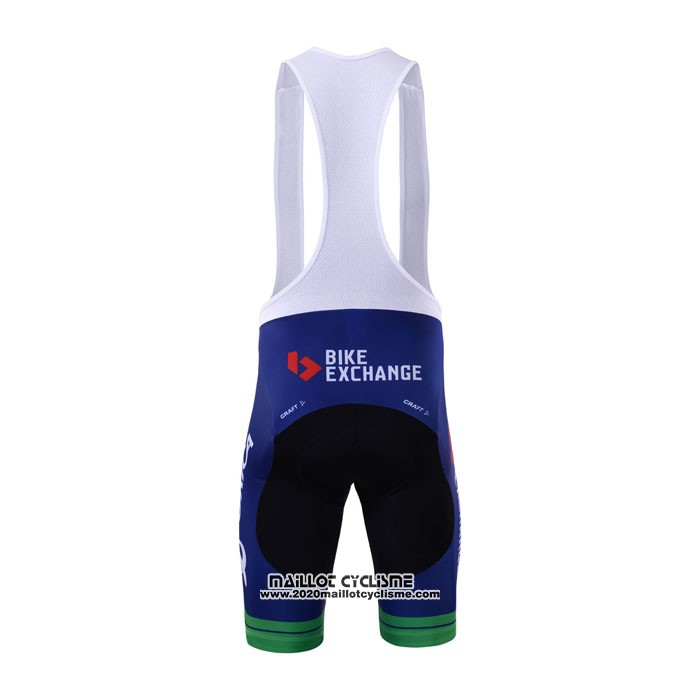 2017 Maillot Ciclismo Orica Bike Exchange Bleu Manches Courtes et Cuissard