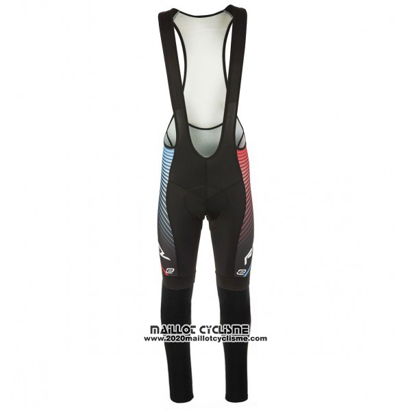 2017 Maillot Ciclismo Ridley Rincon Rouge et Bleu Manches Longues et Cuissard