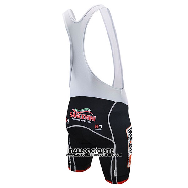 2017 Maillot Ciclismo Sangemini Blanc et Orange Manches Courtes et Cuissard
