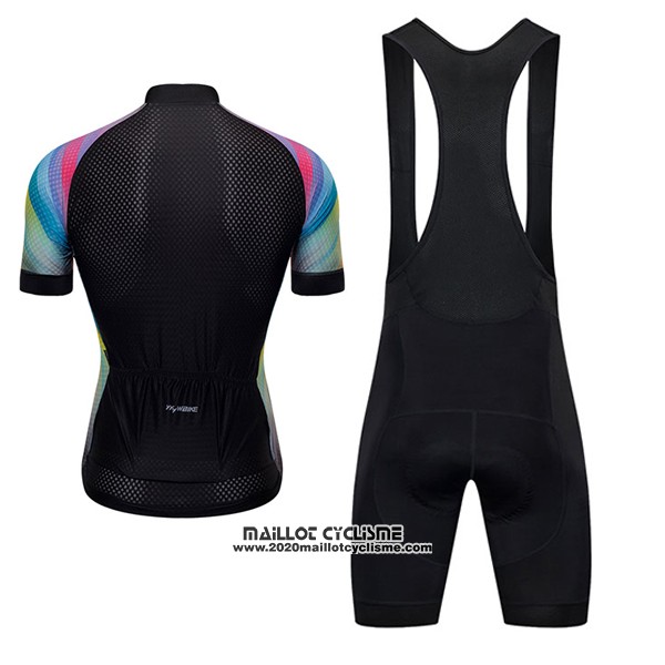 2017 Maillot Ciclismo Ykywbike Aa05 Adh05 Noir Manches Courtes et Cuissard