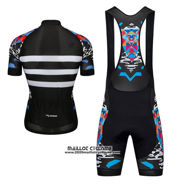 2017 Maillot Ciclismo Ykywbike Aa12 Adh12 Noir et Blanc Manches Courtes et Cuissard