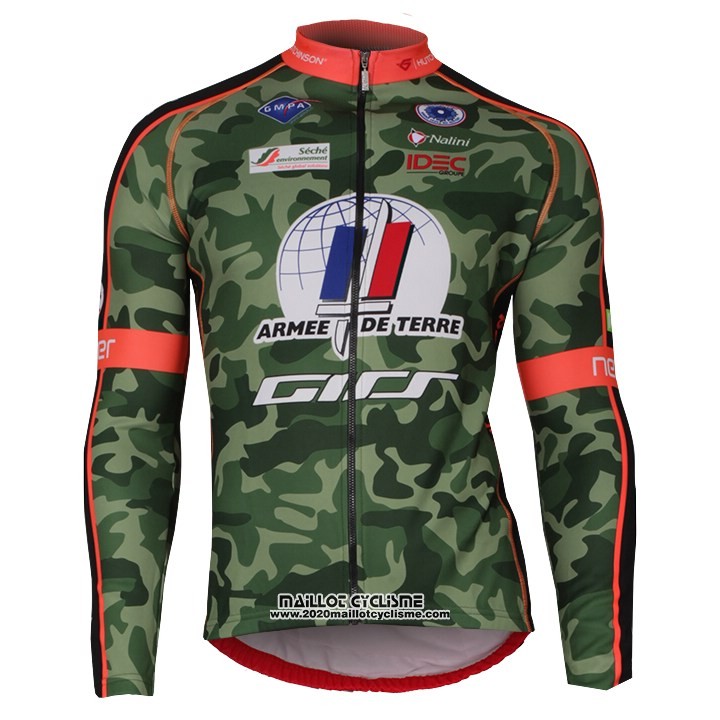 2018 Maillot Ciclismo Armee DE Terre Camouflage Manches Courtes et Cuissard