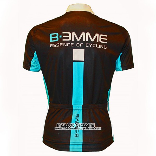 2017 Maillot Ciclismo Biemme Identity Noir et Bleu Manches Courtes et Cuissard