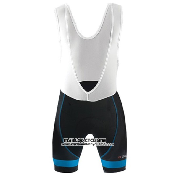 2017 Maillot Ciclismo Biemme Identity Noir et Bleu Manches Courtes et Cuissard