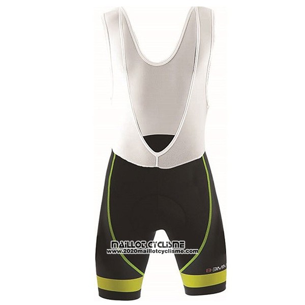 2017 Maillot Ciclismo Biemme Identity Noir et Jaune Manches Courtes et Cuissard