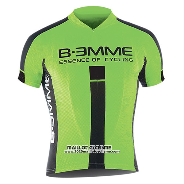 2017 Maillot Ciclismo Biemme Identity Noir et Vert Manches Courtes et Cuissard