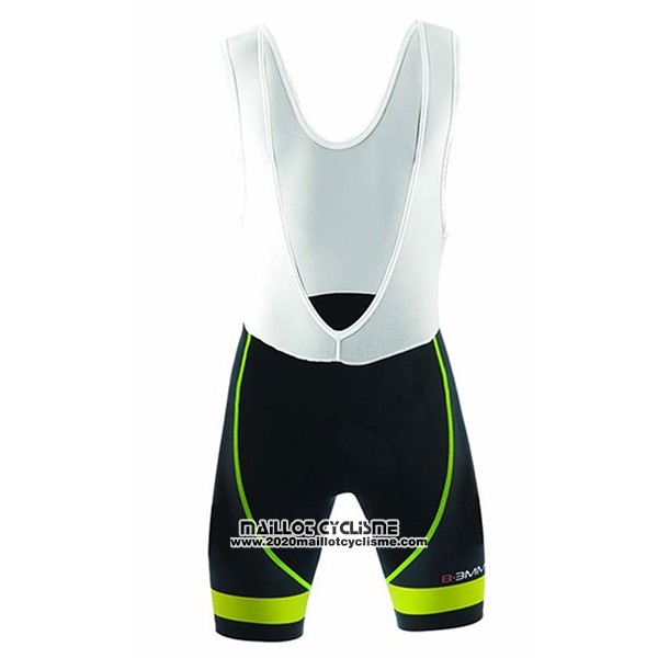 2017 Maillot Ciclismo Biemme Identity Noir et Vert Manches Courtes et Cuissard