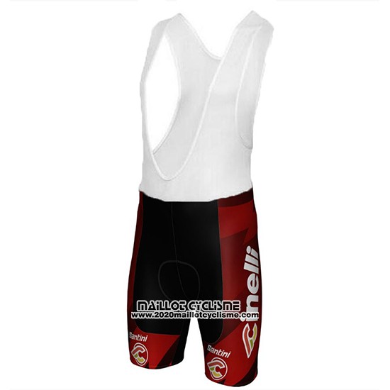 2018 Maillot Ciclismo Cinelli Chrome Fonce et Rouge Manches Courtes et Cuissard