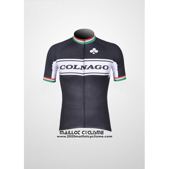 2011 Maillot Ciclismo Colnago Blanc et Noir Manches Courtes et Cuissard