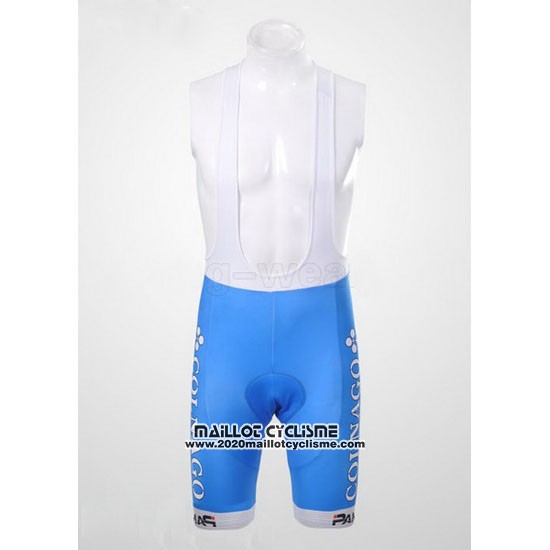 2012 Maillot Ciclismo Colnago Azur et Blanc Manches Courtes et Cuissard