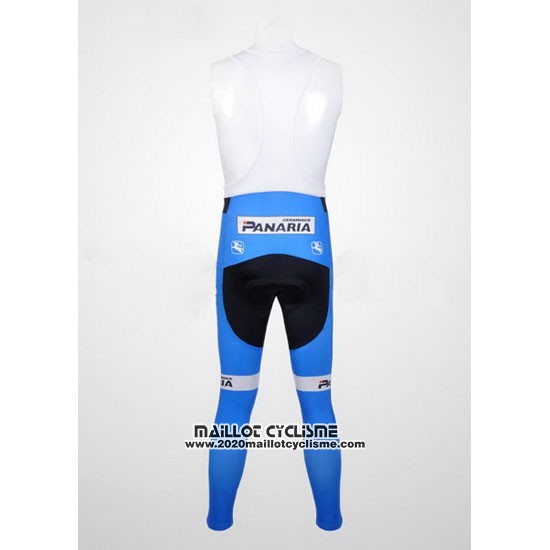 2012 Maillot Ciclismo Colnago Azur et Blanc Manches Longues et Cuissard