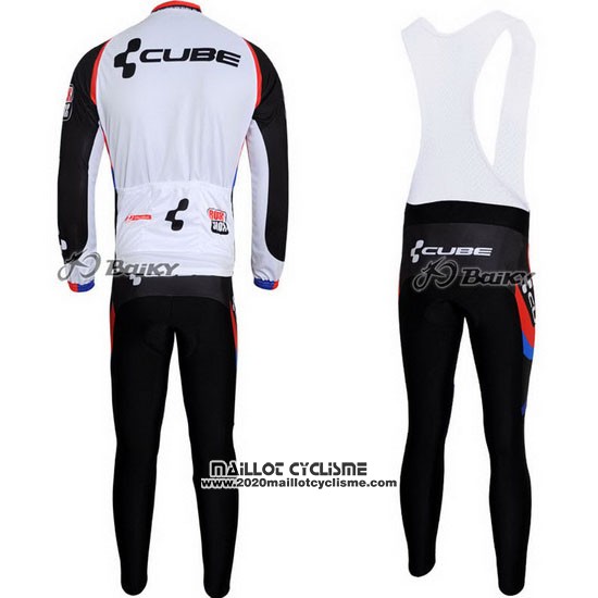 2011 Maillot Ciclismo Cube Noir et Blanc Manches Longues et Cuissard