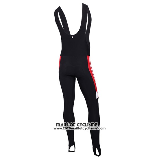 2016 Maillot Ciclismo Ducati Blanc et Rouge Manches Longues et Cuissard