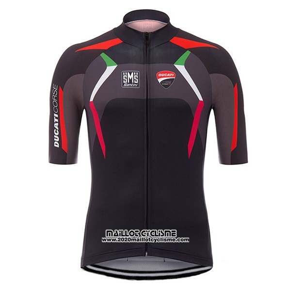 2017 Maillot Ciclismo Ducati Corse Noir Manches Courtes et Cuissard
