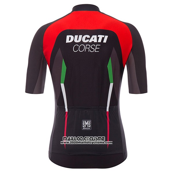 2017 Maillot Ciclismo Ducati Corse Noir Manches Courtes et Cuissard