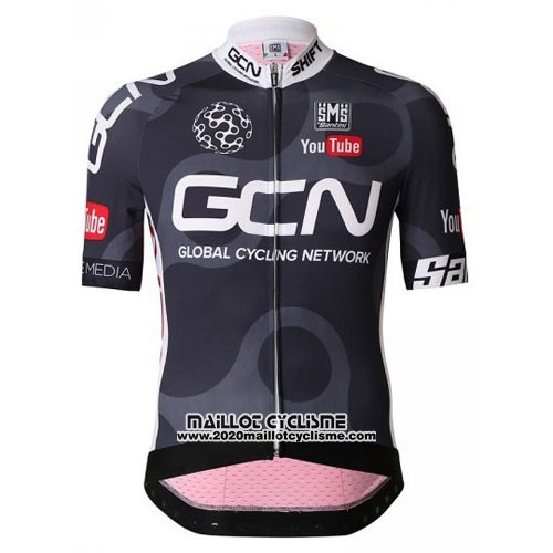 2016 Maillot Ciclismo GCN Noir et Rouge Manches Courtes et Cuissard