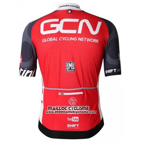 2016 Maillot Ciclismo GCN Noir et Rouge Manches Courtes et Cuissard