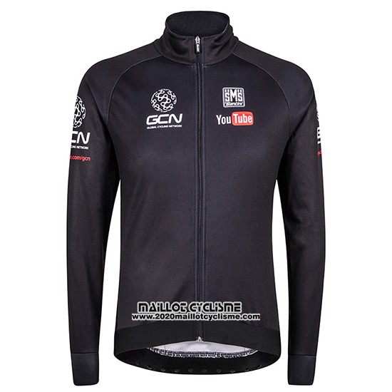 2016 Maillot Ciclismo Global Cycling Network Noir Manches Longues et Cuissard