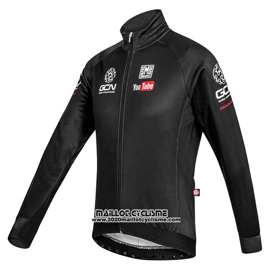 2016 Maillot Ciclismo Global Cycling Network Noir Manches Longues et Cuissard