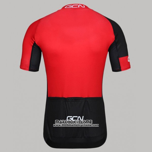 2017 Maillot Ciclismo GCN Noir et Rouge Manches Courtes et Cuissard